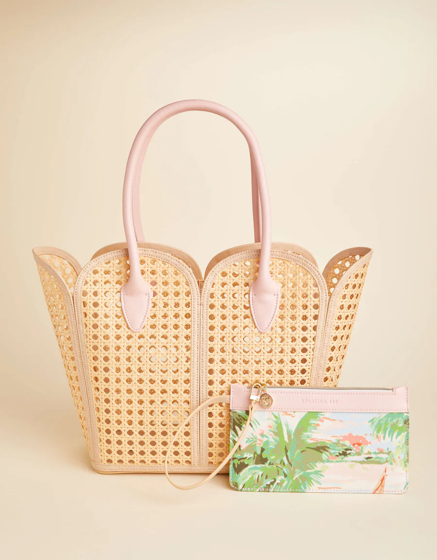 COASTAL DREAMS SPLASH CANE SMALL BEACH TOTE