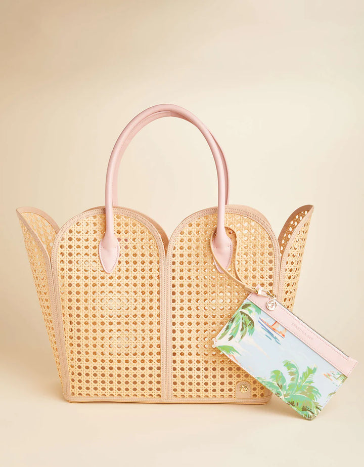 COASTAL DREAMS SPLASH CANE BEACH TOTE