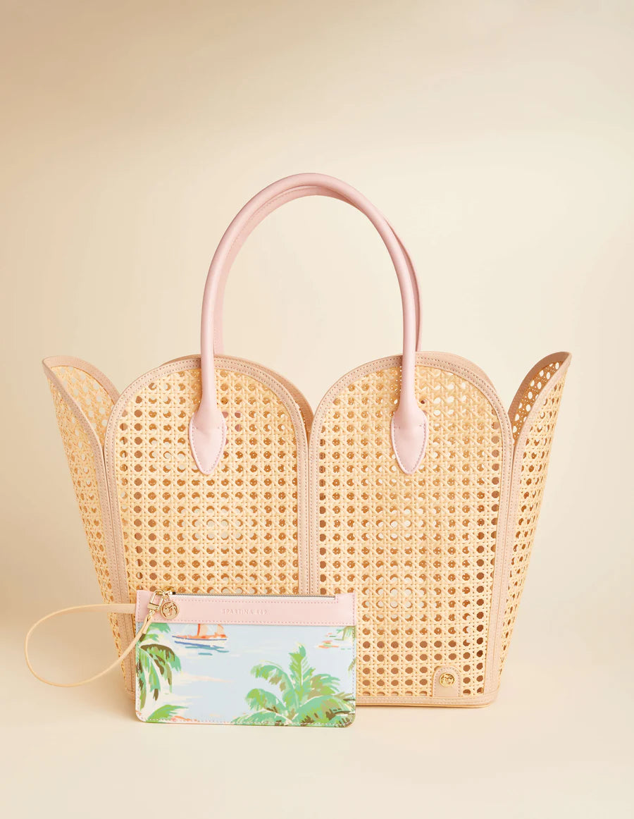 COASTAL DREAMS SPLASH CANE BEACH TOTE