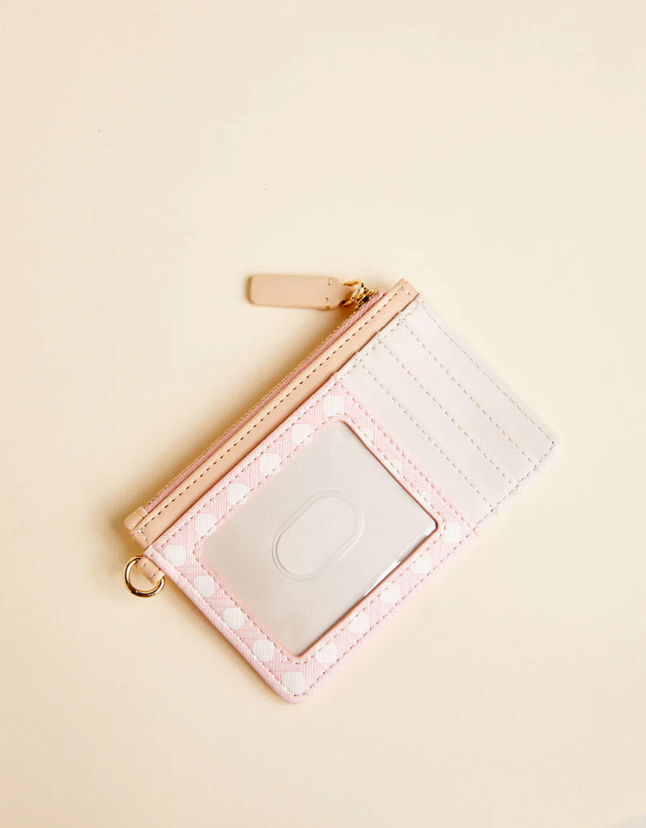 PINK CANE SLIMCARD COINPURSE
