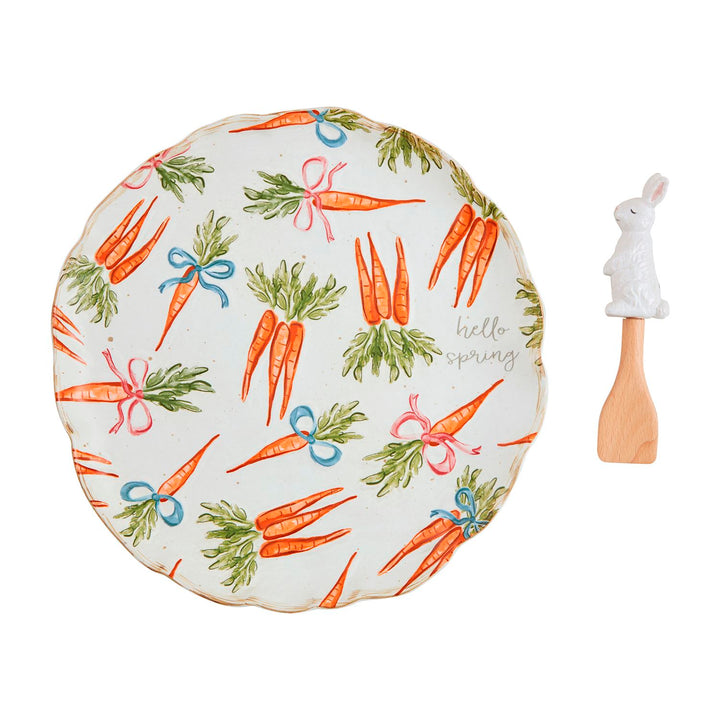 CARROT PATTERN PLATTER SET