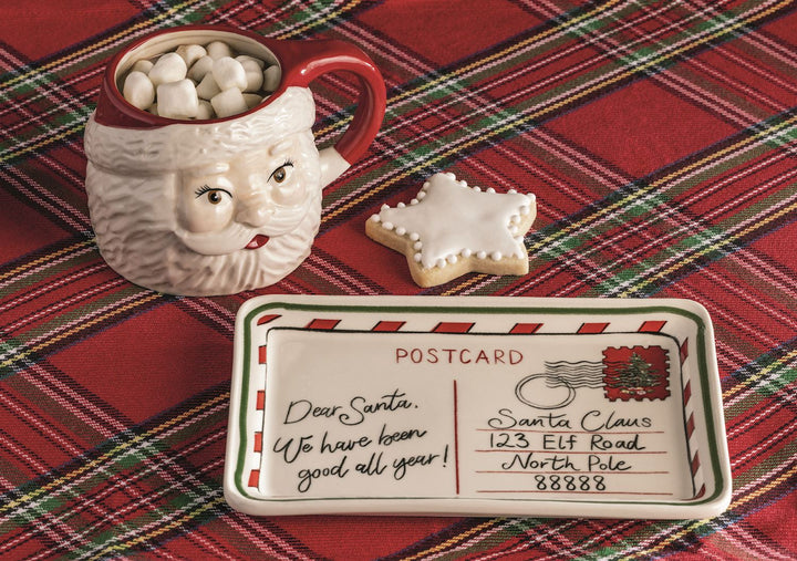 FIGURAL MILK & COOKIES SET FOR SANTA