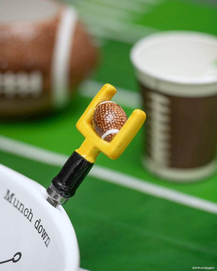DIVIDED FOOTBALL FIELD PLATTER SET