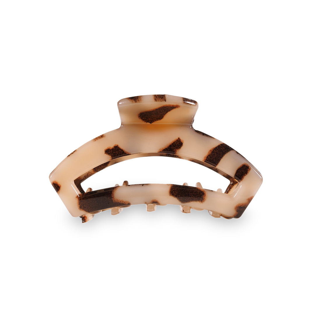 TELETIES OPEN HAIR CLIP BLONDE TORTOISE