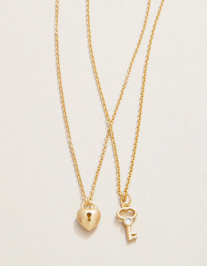 BEST FRIENDS/HEART KEY SEA LA VIE NECKLACE