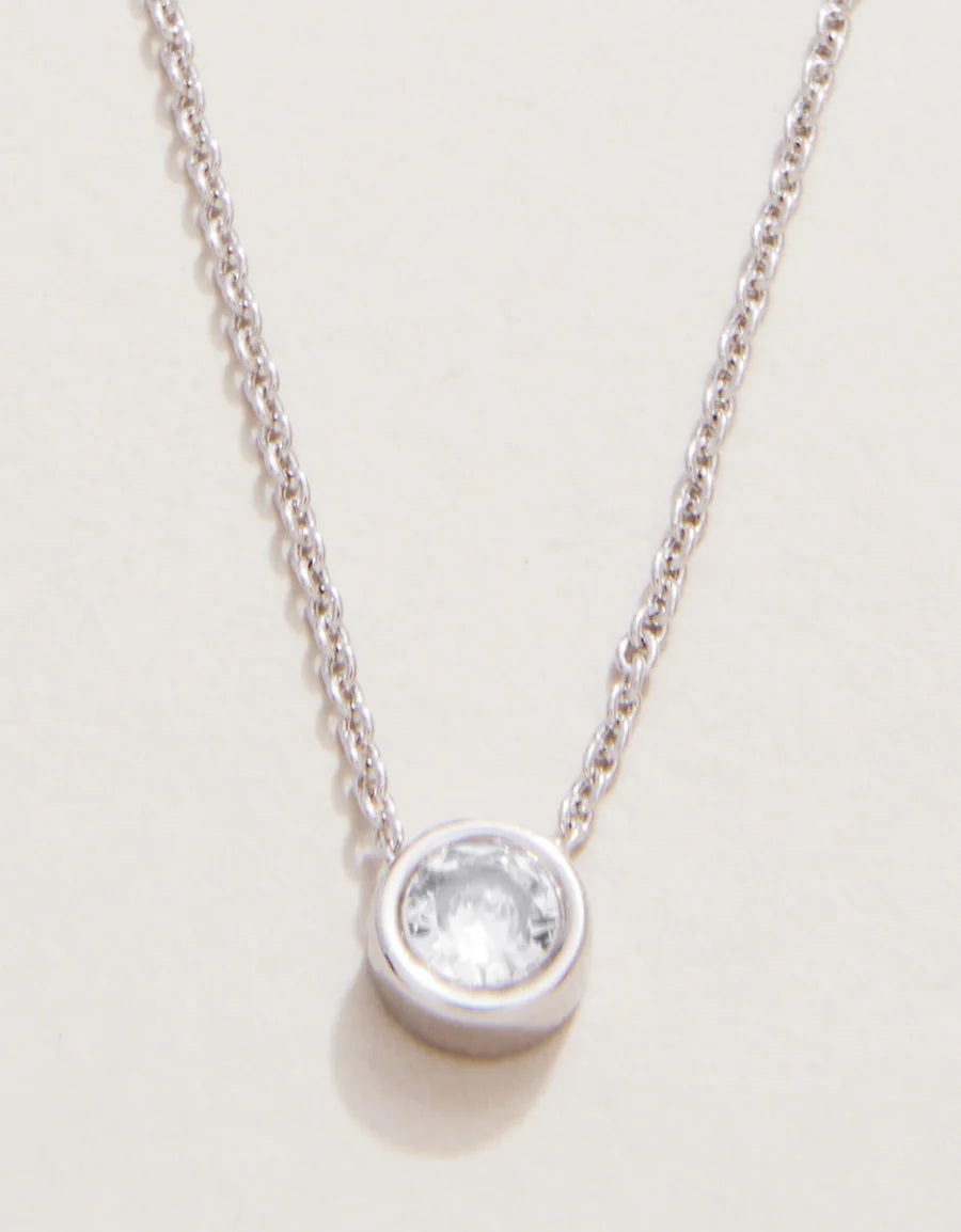 SILVER RAY OF HOPE/GEM SEA LA VIE NECKLACE