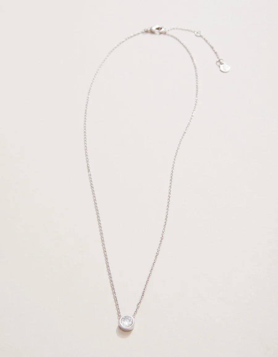 SILVER RAY OF HOPE/GEM SEA LA VIE NECKLACE