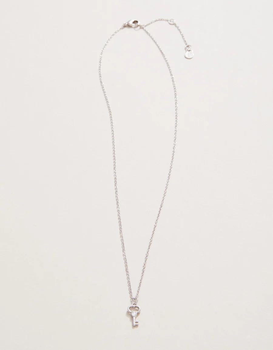 SILVER BEST FRIENDS/HEART KEY SEA LA VIE NECKLACE