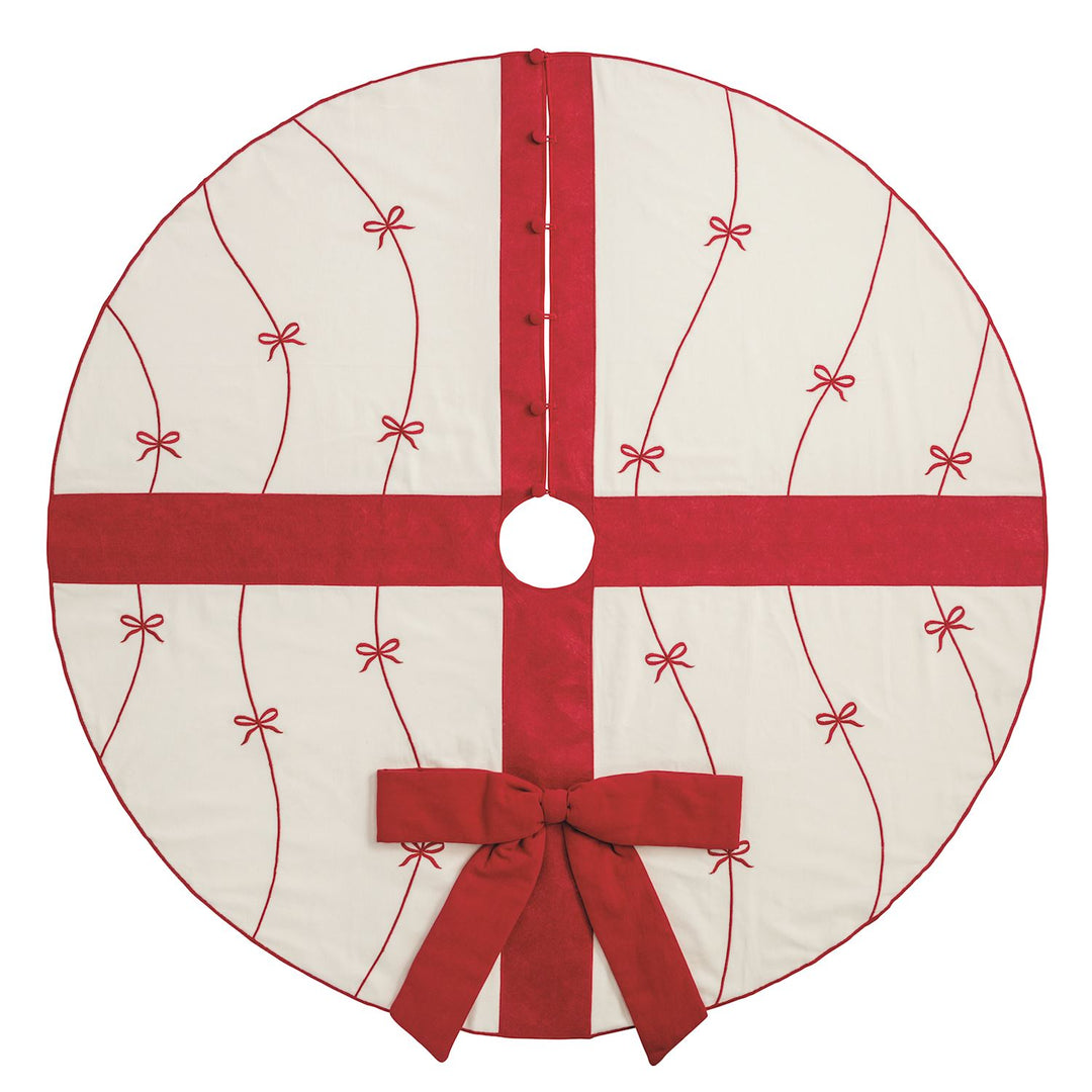 RED BOW TREE SKIRT