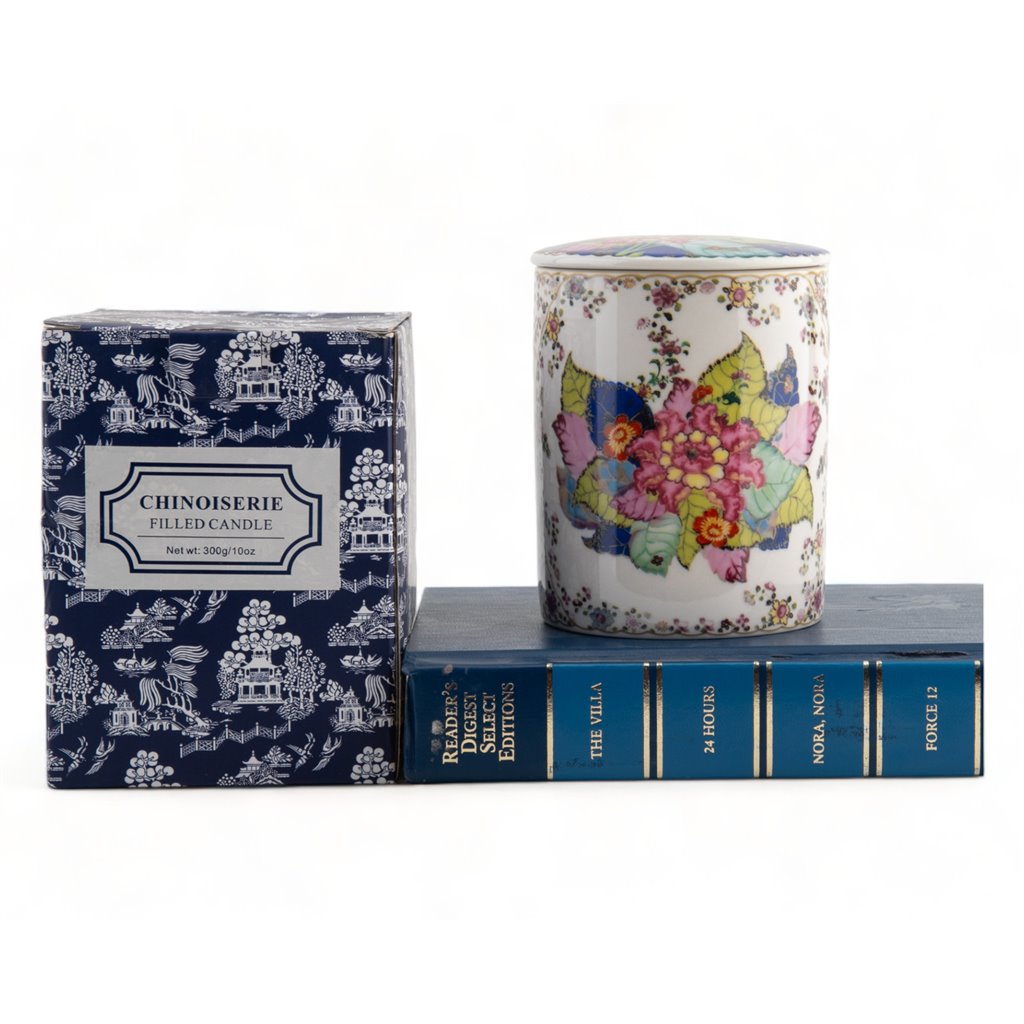 TOBACCO LEAF LIDDED CANDLE WITH BOX