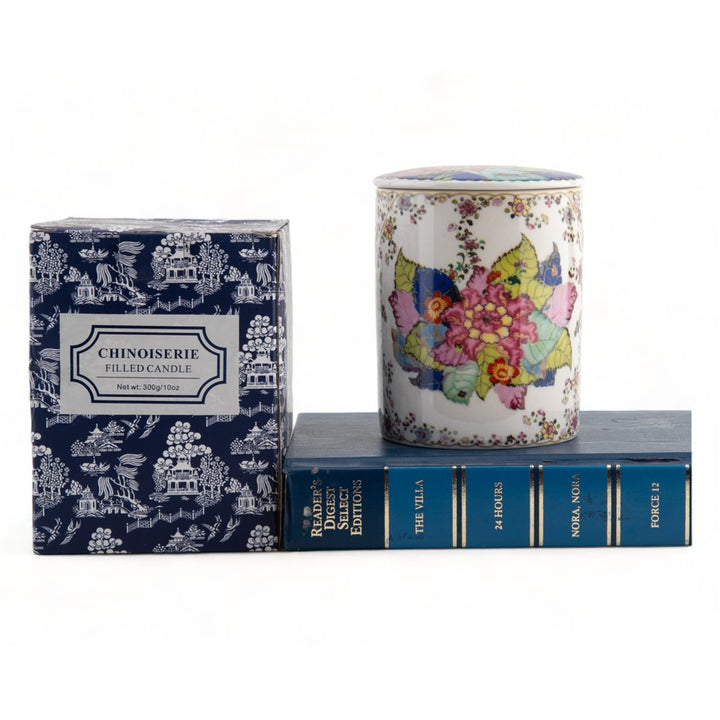 TOBACCO LEAF LIDDED CANDLE WITH BOX
