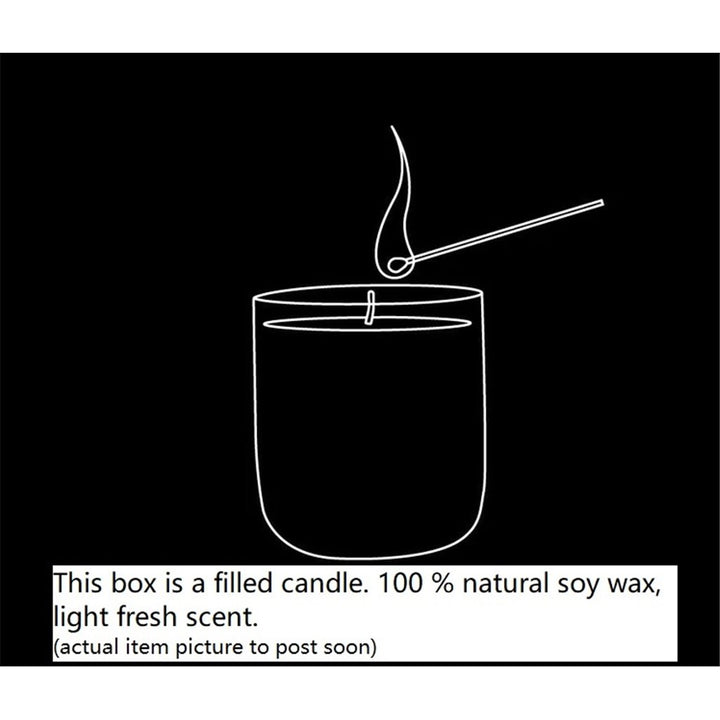 TOBACCO LEAF LIDDED CANDLE WITH BOX