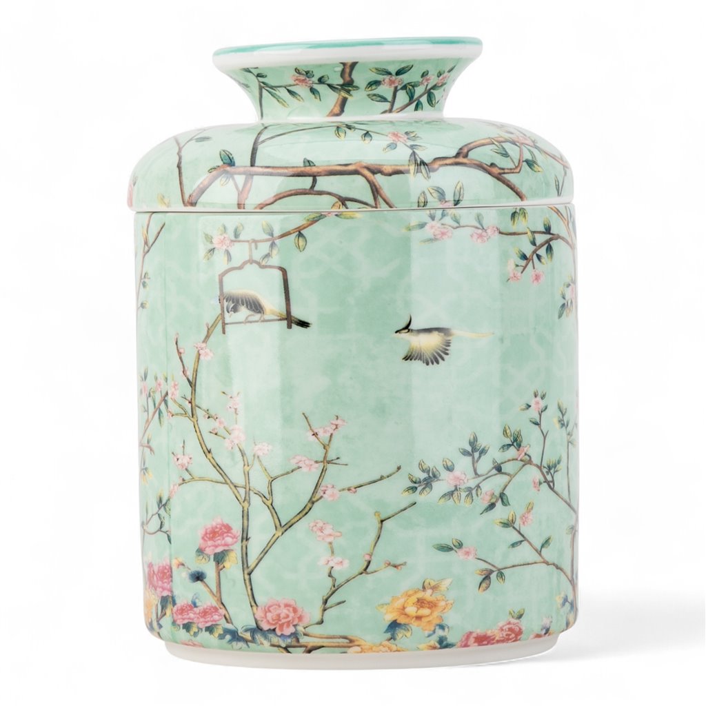 BLUE TREE OF LIFE ROUND TISSUE BOX