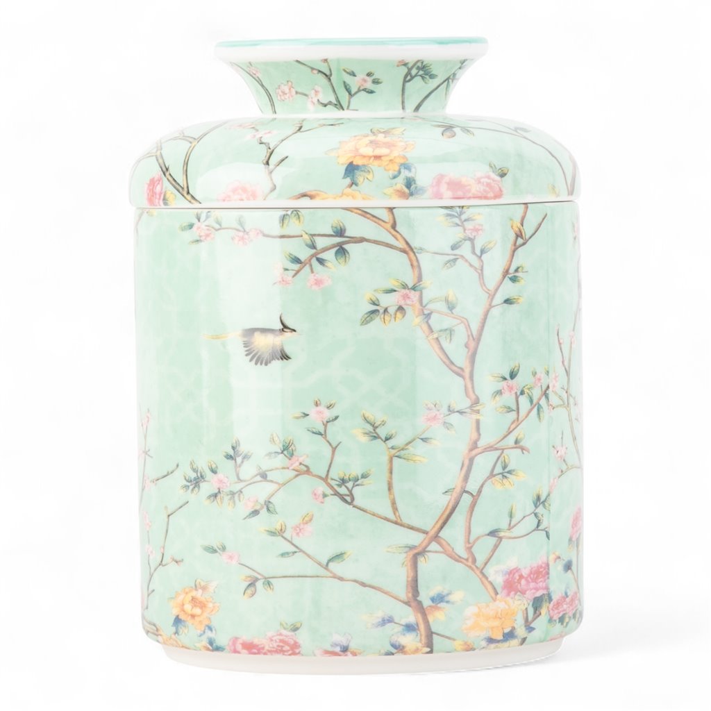 BLUE TREE OF LIFE ROUND TISSUE BOX