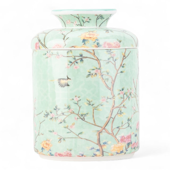 BLUE TREE OF LIFE ROUND TISSUE BOX