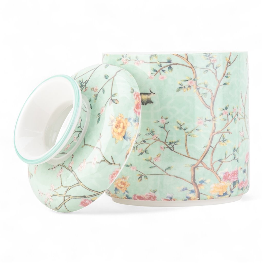 BLUE TREE OF LIFE ROUND TISSUE BOX