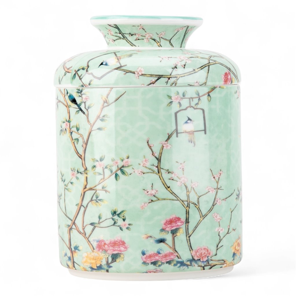 BLUE TREE OF LIFE ROUND TISSUE BOX
