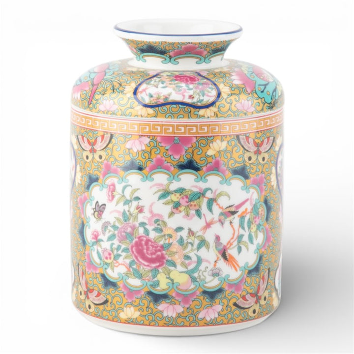 ROSE MEDALLION CANTON ROUND TISSUE BOX