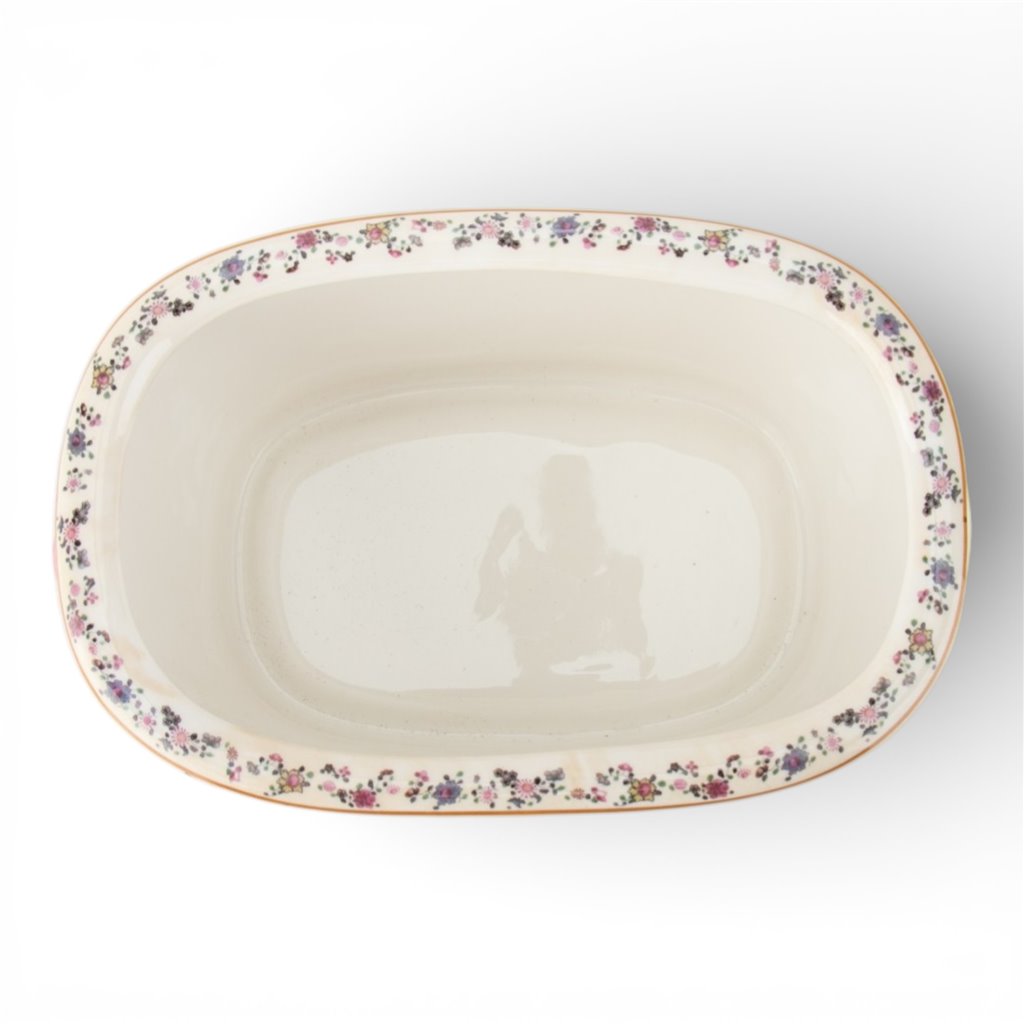 TOBACCO LEAF SMALL OVAL FOOTBATH WITH HANDLE