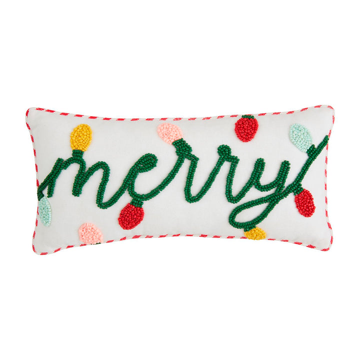 MINI CHRISTMAS BEADED PILLOW