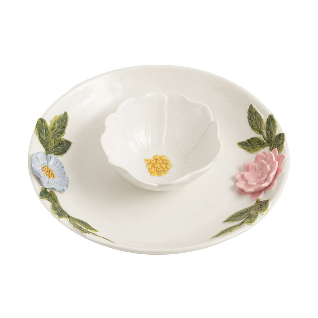 SOFT FLOWERS CHIP & DIP SET