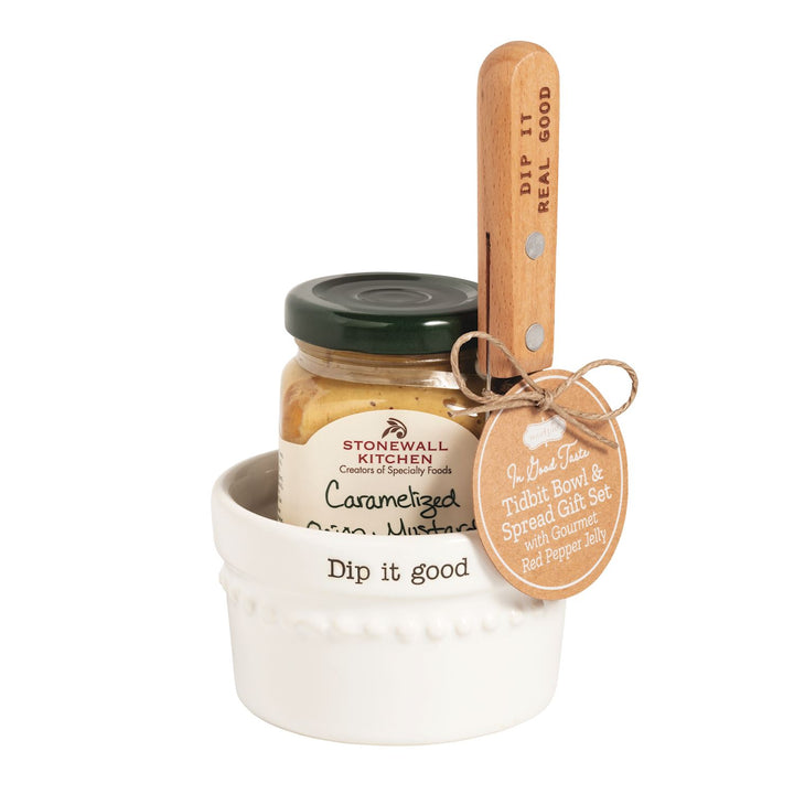 GOURMET CARAMELIZED ONION MUSTARD TIDBIT DIP IT SET