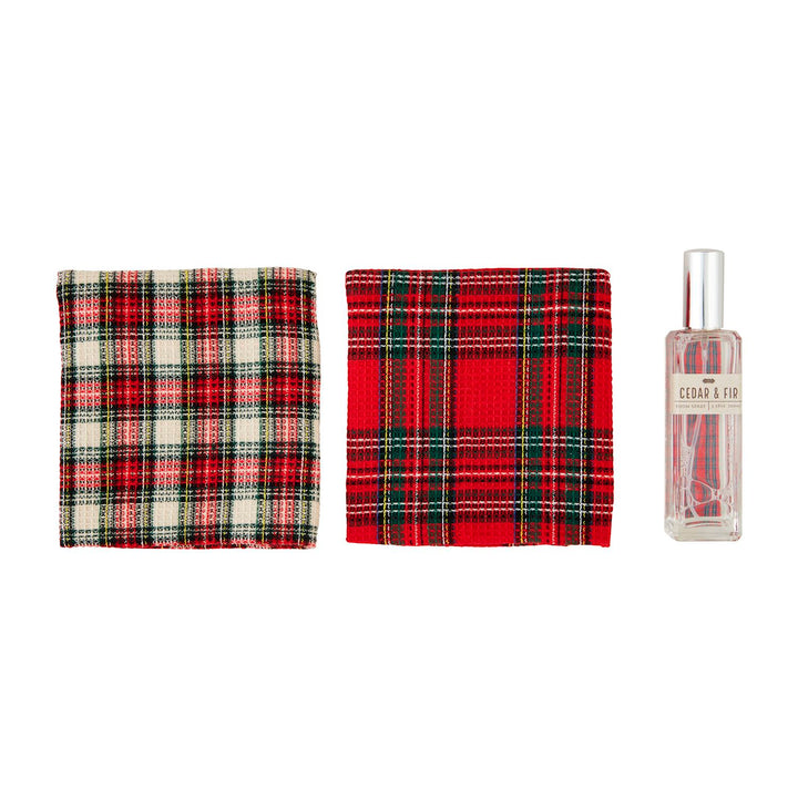 TARTAN ROOM SPRAY & TOWEL SET