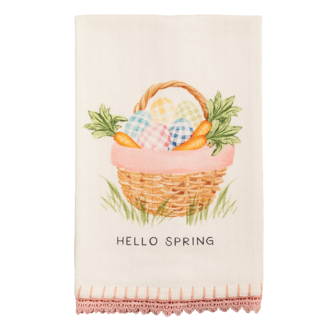 Hello Spring Trim Towels