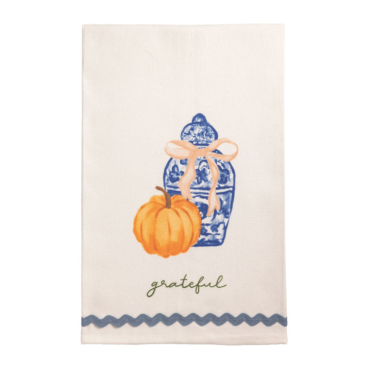 CHINOISERIE PUMPKIN TOPIARY HAND TOWEL