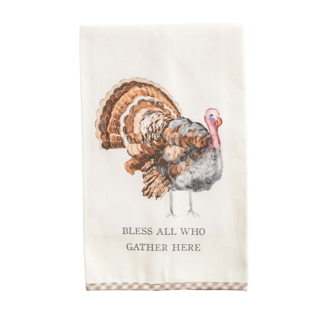 GINGHAM HEM FALL HAND TOWEL