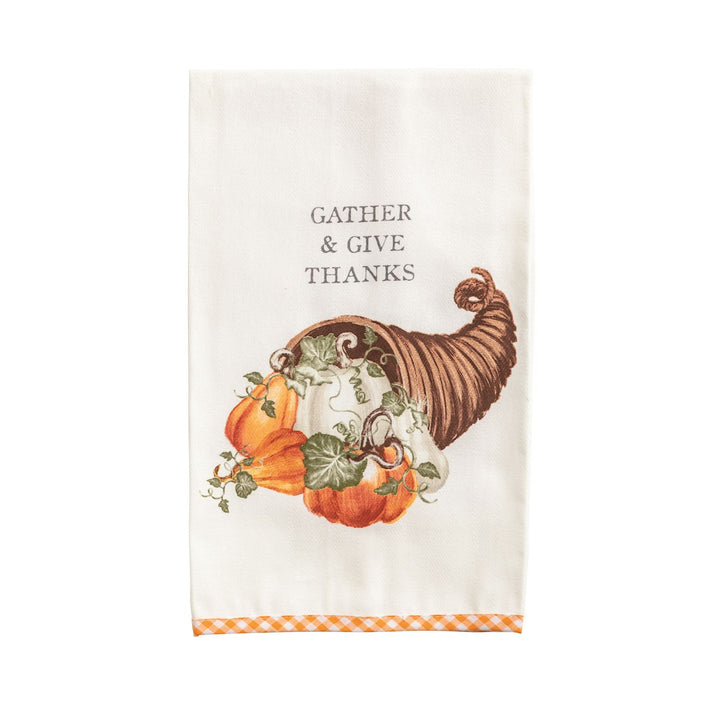 GINGHAM HEM FALL HAND TOWEL