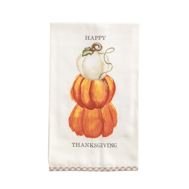 GINGHAM HEM FALL HAND TOWEL