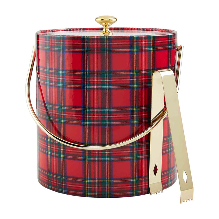 TARTAN PLAID ICE BUCKET SET