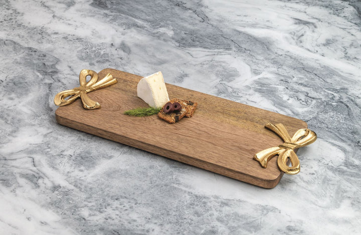 GOLD BOW SERVING BOARD