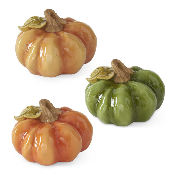 2.5" FALL COLORED RESIN PUMPKIN