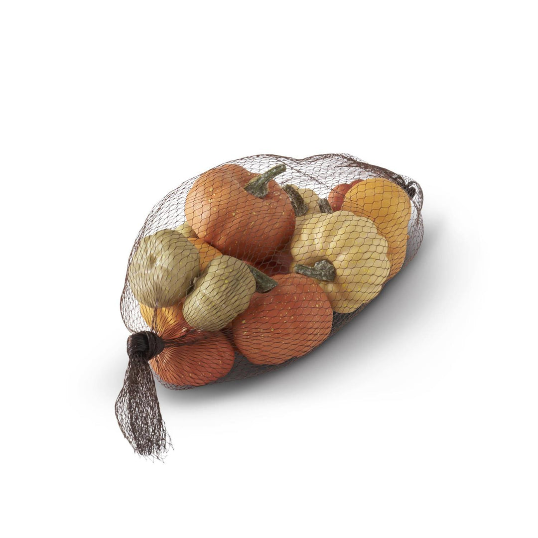 MINI MULTICOLOR FILLER PUMPKINS - BAG OF 12