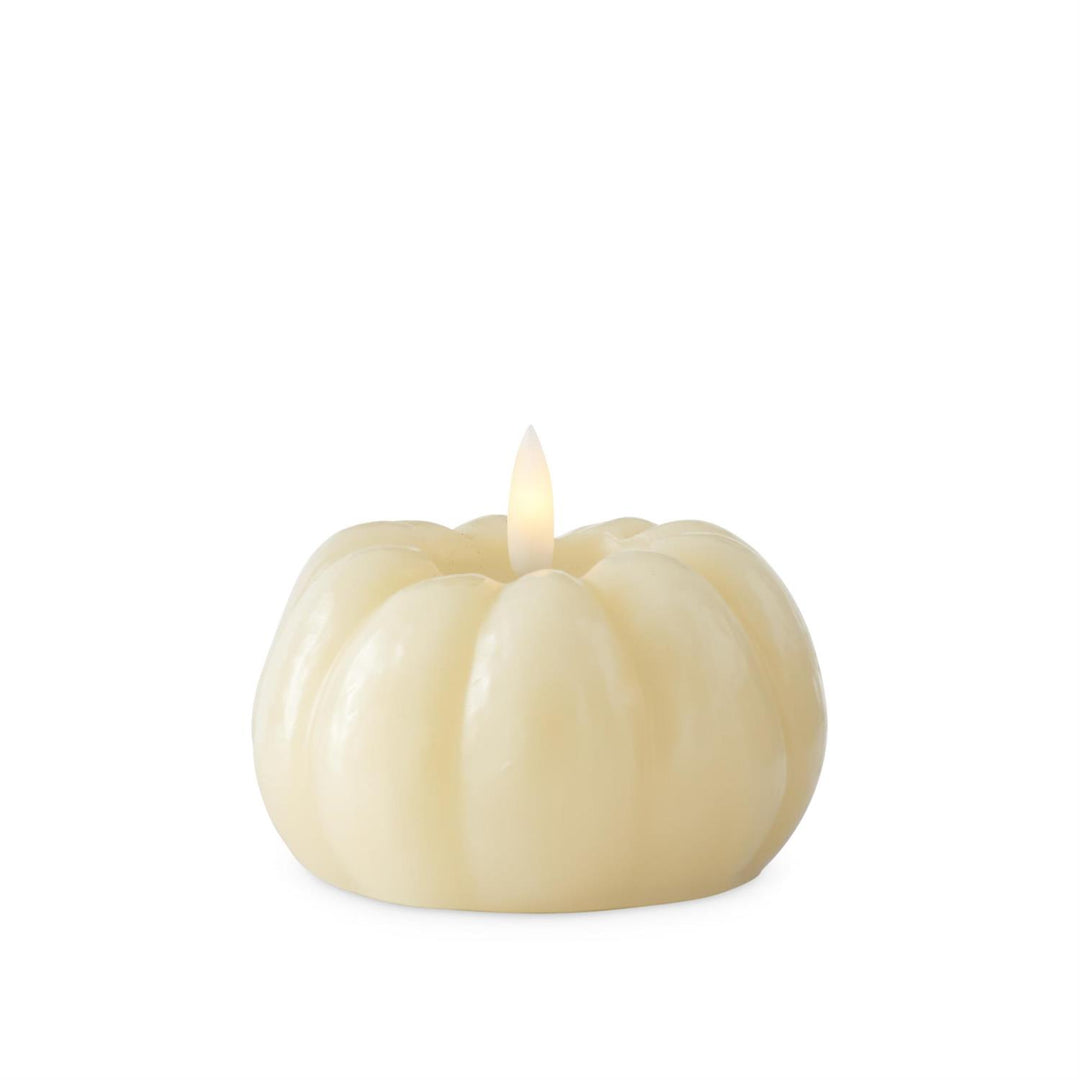 3.25" CREAM PUMPKIN LED CANDLE