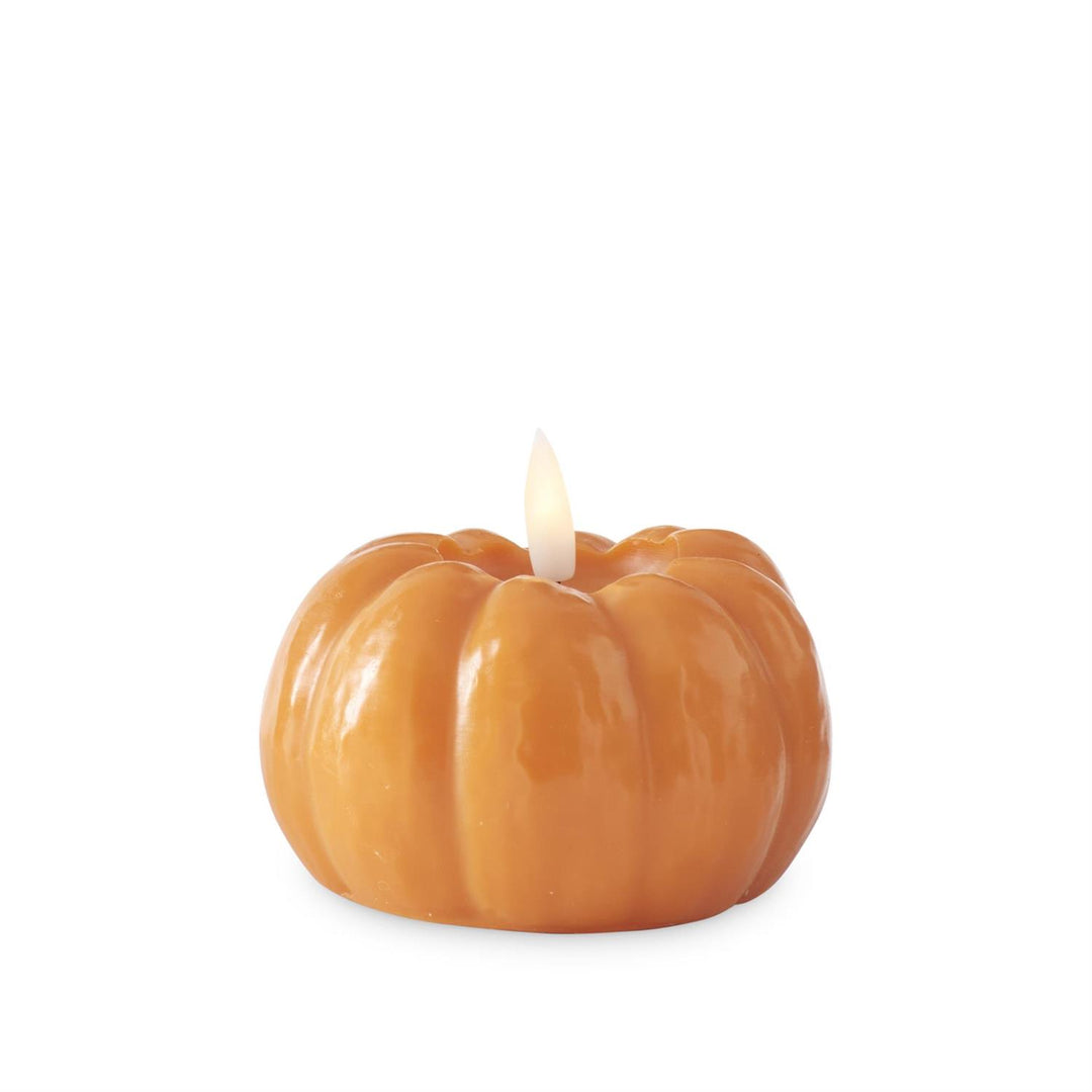 3.25" ORANGE PUMPKIN LED CANDLE