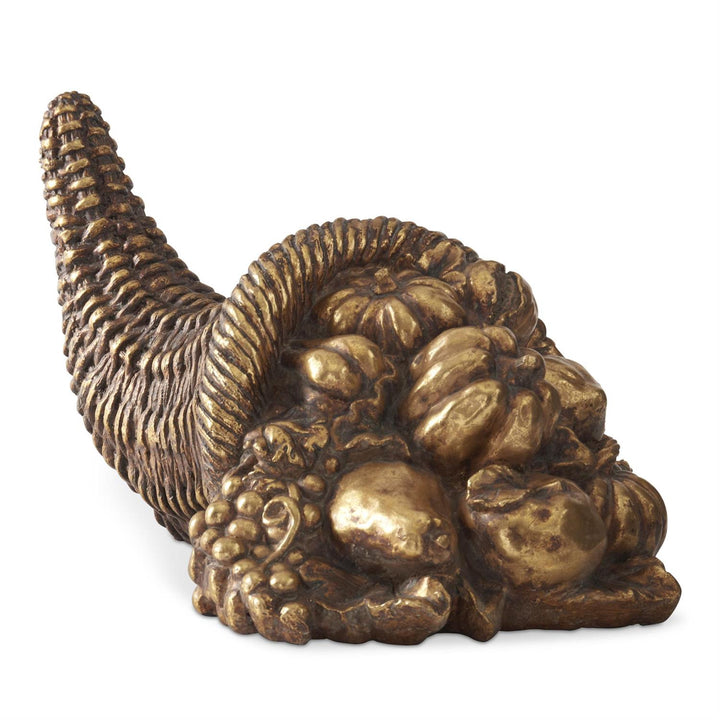 8.25" GOLD RESIN CORNUCOPIA