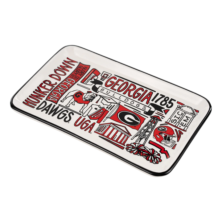 UGA COLLAGE TRINKET TRAY