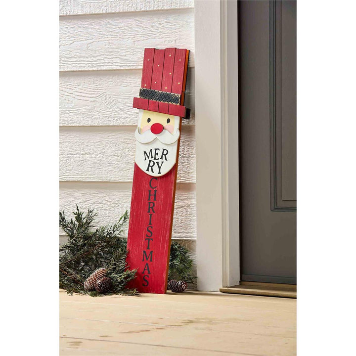 REVERSIBLE JACK O LANTERN & SANTA PLANK