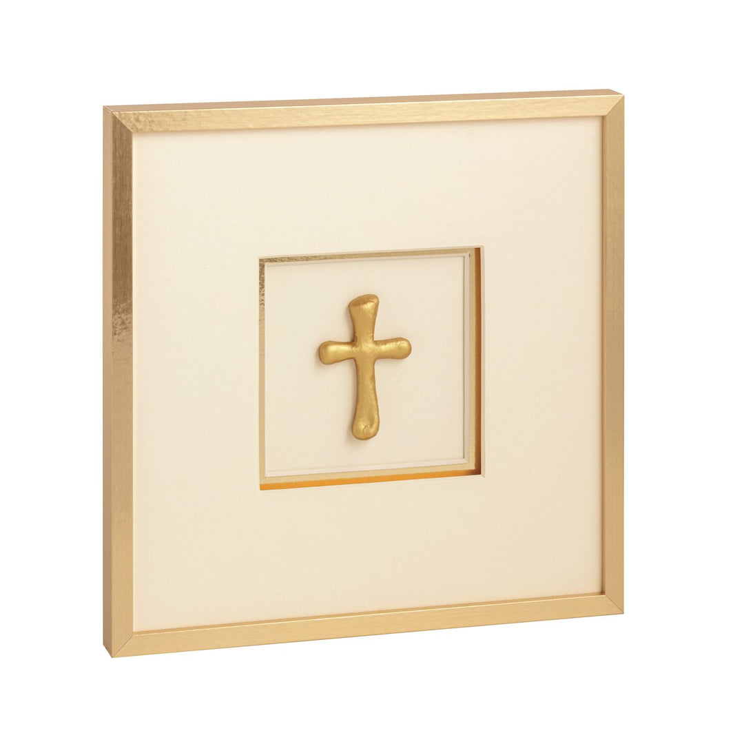 CROSS ICON FRAMED WALL ART