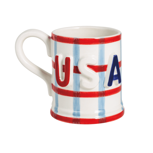 USA EMBOSSED AMERICANA MUG