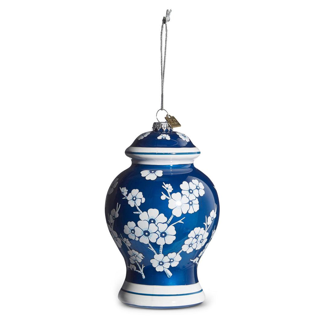 temple jar blue and white ornament