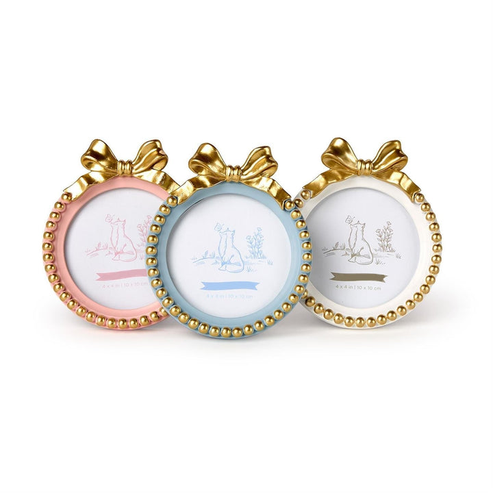 GOLDEN BOW ROUND FRAME