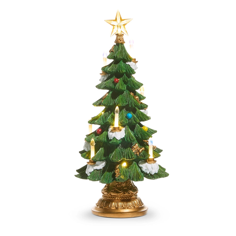 18" CLASSIC LIGHTED TREE WITH CANDLES