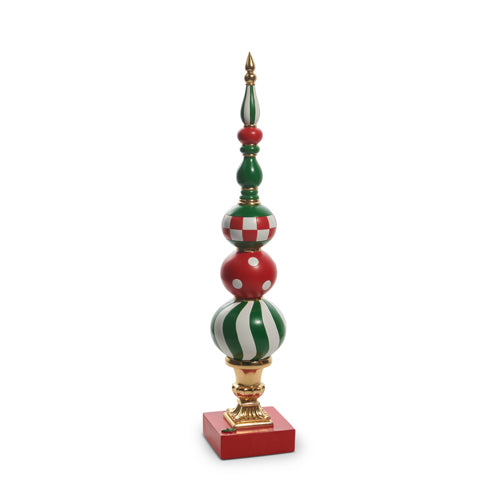 36" TRADITIONAL CHRISTMAS HOLIDAY FINIAL