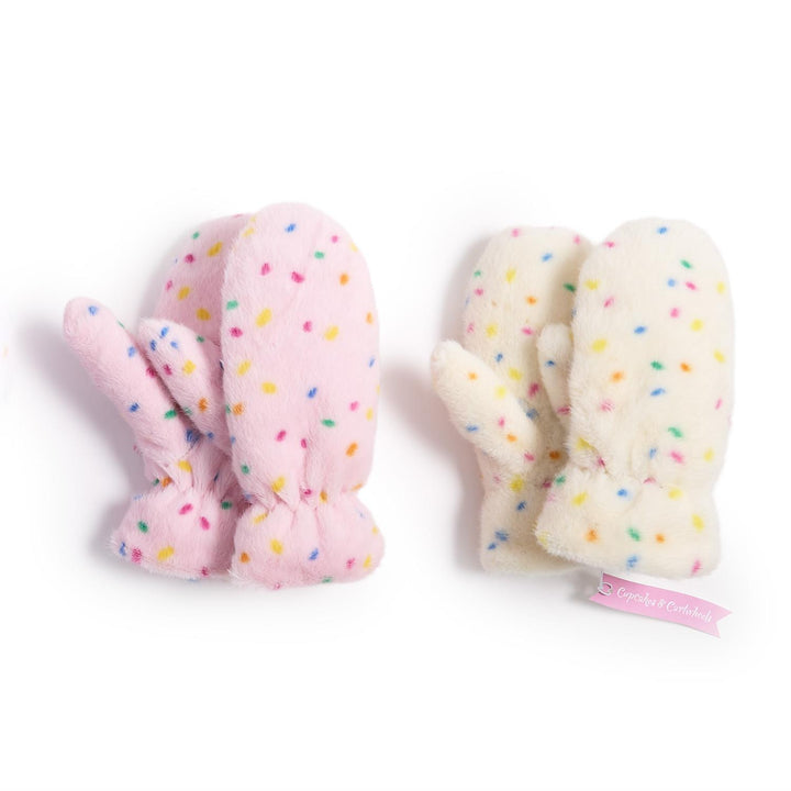 SPRINKLES SUPER SOFT FAUX FUR MITTENS