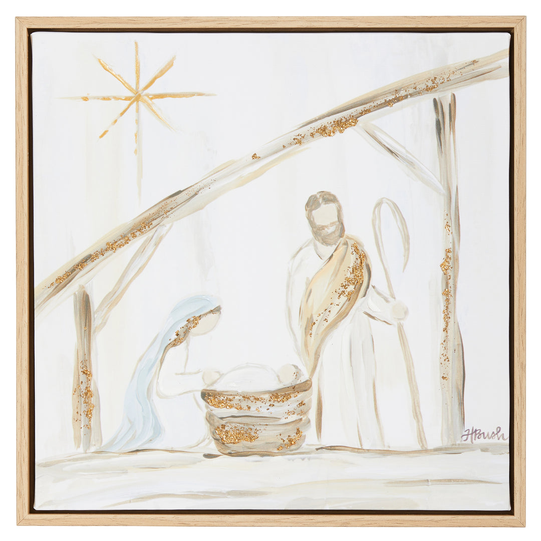 holy family arm on white background