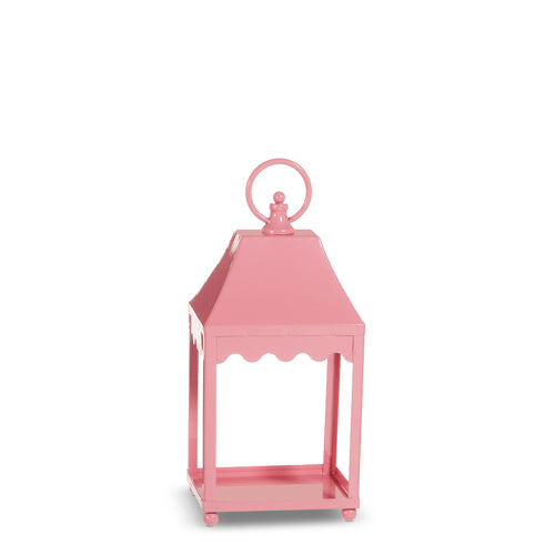 Pink lantern on a white background